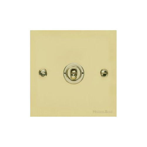 Richmond Elite Range Satin Brass Switches & Sockets, LP44 - 1 Gang Intermediate Toggle Switch by Heritage Brass By M-Marcus