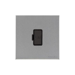 Windsor Range Satin Chrome Silk Switches & Sockets, WN35 - Unswitched Spur (13 Amp) by Heritage Brass By M-Marcus