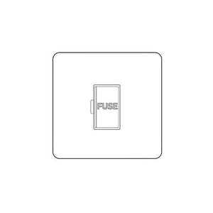 Primed White Flat Plate PW-Unswitched Spur (13 Amp) by Heritage Brass By M-Marcus