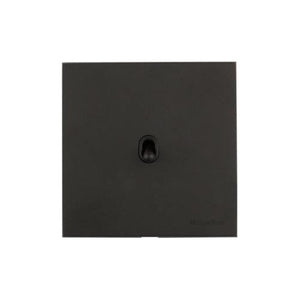 Windsor Range Jet Black (Project Finish) 1 Gang 2-Way Stockholm Toggle Switch by Heritage Brass By M-Marcus