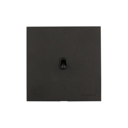 Windsor Range Jet Black (Project Finish) 1 Gang 2-Way Stockholm Toggle Switch by Heritage Brass By M-Marcus