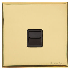 Windsor Range Polished Brass Switches & Sockets, WN1 - 1 Gang Master Line Socket by Heritage Brass By M-Marcus