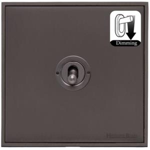 Executive Range Matt Bronze Switches & Sockets, EX9 - 1 Gang Dimming Toggle Switch by Heritage Brass By M-Marcus