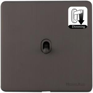 Studio Range Matt Bronze Switches & Sockets, Y09 - 1 Gang Dimming Stockholm Toggle by Heritage Brass By M-Marcus
