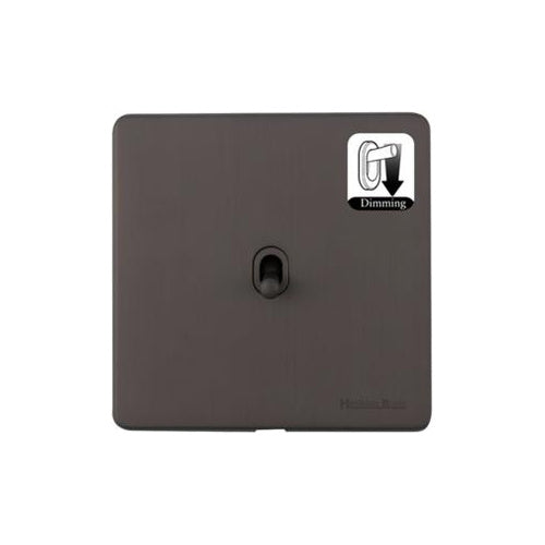 Studio Range Matt Bronze Switches & Sockets, Y09 - 1 Gang Dimming Stockholm Toggle by Heritage Brass By M-Marcus