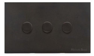 Windsor Range Dark Antique Bronze Switches & Sockets WN95 - 3G Multi Location Secondary Dimmer by Heritage Brass By M-Marcus