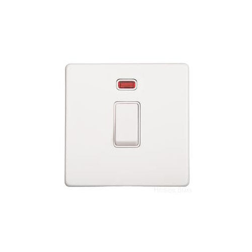 Vintage Range-Gloss White-20A DP SWITCH with Neon