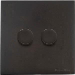 Windsor Range Dark Antique Bronze Switches & Sockets WN95 - 2G Multi Location Secondary Dimmer by Heritage Brass By M-Marcus