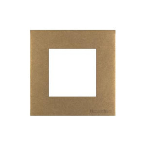Windsor Range Aged Brass Switches & Sockets, WN50 - 2 Module Euro Plate by Heritage Brass By M-Marcus