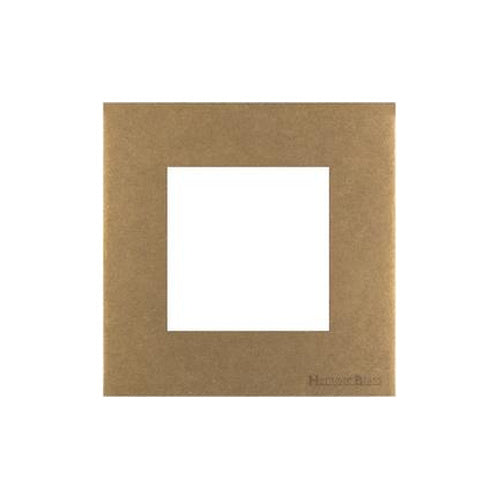 Windsor Range Aged Brass Switches & Sockets, WN50 - 2 Module Euro Plate by Heritage Brass By M-Marcus