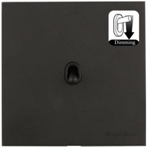 Windsor Range Matt Black Switches & Sockets, WBK - 1 Gang Dimming Stockholm Toggle by Heritage Brass By M-Marcus