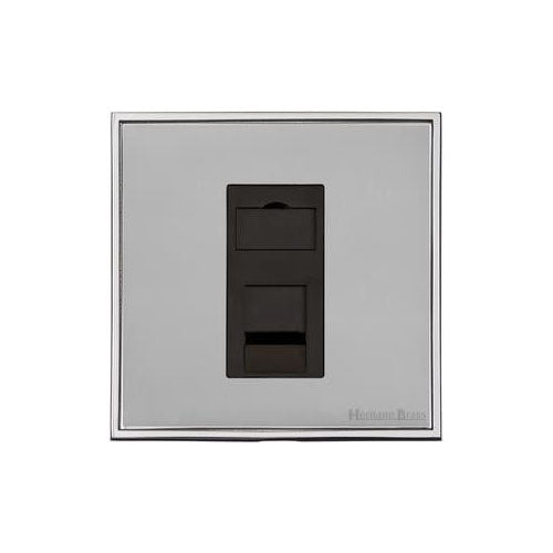 Executive Range-Satin Chrome-1 Gang RJ11