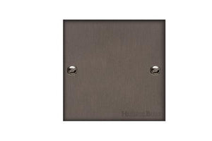 Heritage Brass Stylist Bronze Low Profile Plate - Square Edge - Single Blank Plate