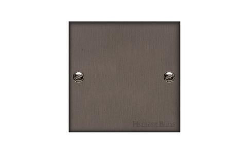Heritage Brass Stylist Bronze Low Profile Plate - Square Edge - Single Blank Plate