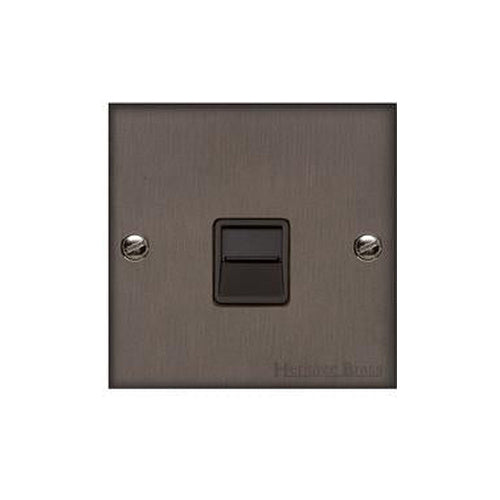 Richmond Elite Range Matt Bronze Switches & Sockets, LP9 - 1 Gang Secondary Line Socket by Heritage Brass By M-Marcus