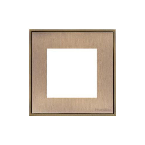 Executive Range-Antique Brass-2 Module Euro Plate