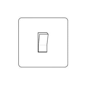 Primed White Screwless YPW-1 Gang Intermediate Switch (20 Amp) by Heritage Brass By M-Marcus