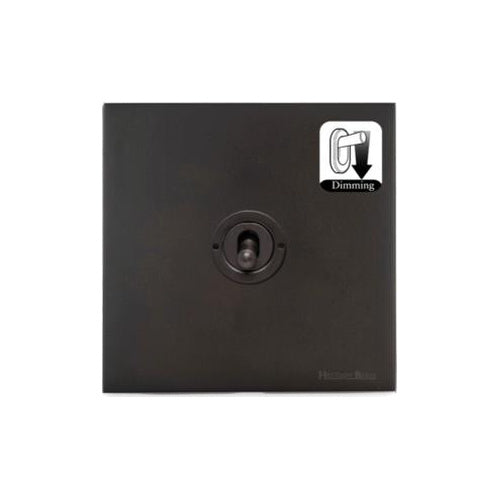 Windsor Range Dark Antique Bronze Switches & Sockets WN95 - 1 Gang Dimming Toggle Switch by Heritage Brass By M-Marcus