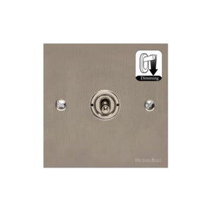 Richmond Elite Range Satin Nickel Switches & Sockets, LP5 - 1 Gang Dimming Toggle Switch by Heritage Brass By M-Marcus