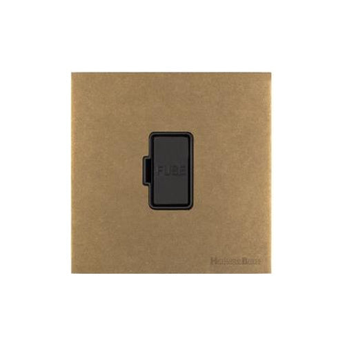 Windsor Range Aged Brass Switches & Sockets, WN50 - Unswitched Spur (13 Amp) by Heritage Brass By M-Marcus