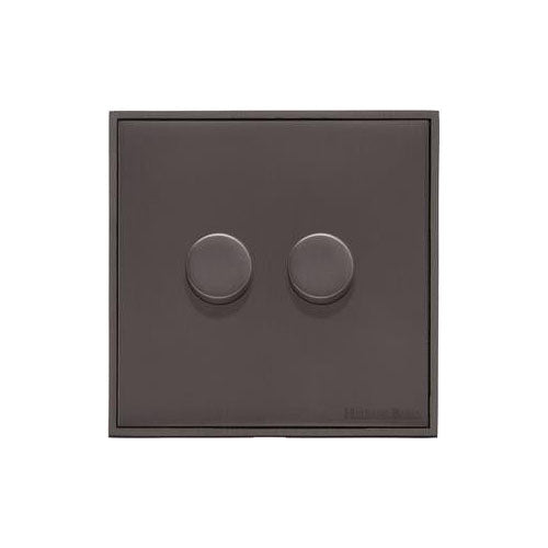 Executive Range-Matt Bronze-2 Gang Dimmer (250 watts)