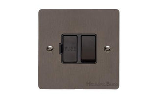 Elite Flat Plate Range Matt Bronze Switches & Sockets, T09 - Switched Spur (13 Amp) by Heritage Brass By M-Marcus