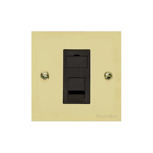 Stylist Bronze Raised Plate Range Switches & Sockets, RL9 - Quad TV/FM/SAT1/SAT2 by Heritage Brass By M-Marcus