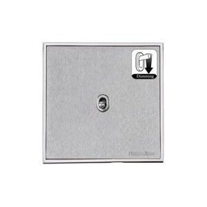 Executive Range Satin Chrome with Polished Chrome Switches & Sockets, EX23 - 1 Gang Dimming Stockholm Toggle by Heritage Brass By M-Marcus