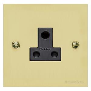 Richmond Elite Range Satin Brass Switches & Sockets, LP44 - 5 Amp 3 Round Pin Socket by Heritage Brass By M-Marcus