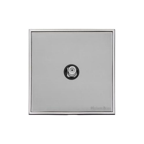 Executive Range-Satin Chrome-1 Gang Satellite Socket