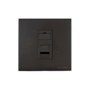 Windsor Range Dark Antique Bronze Switches & Sockets WN95 - 1 Gang CAT6 by Heritage Brass By M-Marcus