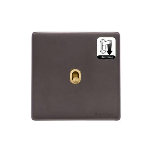 Verona Range Switches & Sockets - 1 Gang Dimming Stockholm Toggle by Heritage Brass By M-Marcus