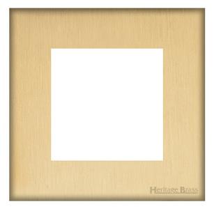 Windsor Range Matt Brass-2 Module Euro Plate