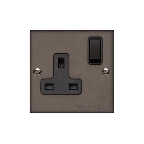 Richmond Elite Range Matt Bronze Switches & Sockets, LP9 - Single Socket (13 Amp) by Heritage Brass By M-Marcus