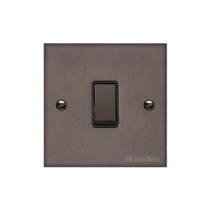 Heritage Brass Stylist Bronze Low Profile Plate - Square Edge - 20A Double Pole Switch -Type RL9 by Heritage Brass By M-Marcus