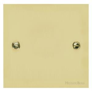 Richmond Elite Range Satin Brass Switches & Sockets, LP44 - Single Blank Plate by Heritage Brass By M-Marcus
