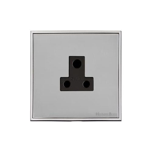 Executive Range-Satin Chrome-5 Amp 3 Round Pin Socket