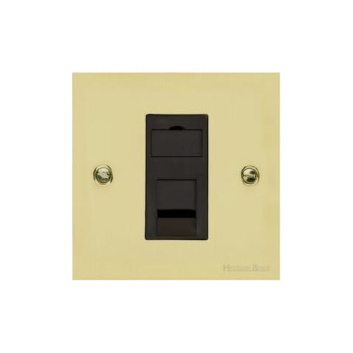Richmond Elite Range Satin Brass Switches & Sockets, LP44 - 1 Gang RJ11 by Heritage Brass By M-Marcus