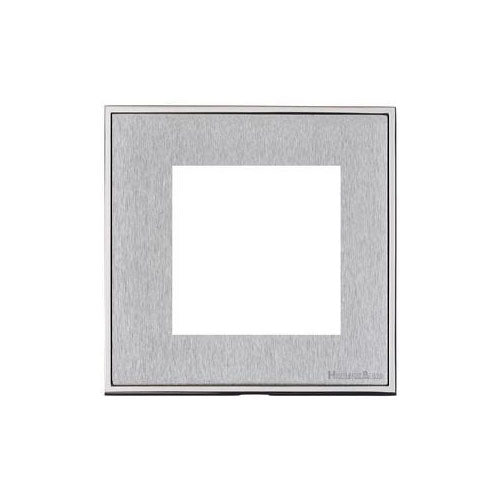 Executive Range-Satin Chrome-2 Module Euro Plate
