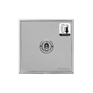 Executive Range Polished Chrome Switches & Sockets, EX22 - 1 Gang Dimming Toggle Switch by Heritage Brass By M-Marcus
