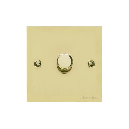 Richmond Elite Range Satin Brass Switches & Sockets, LP44 - 1 Gang Dimmer 250 watts (Compatible with halogen/ incandescent bulbs) by Heritage Brass By M-Marcus