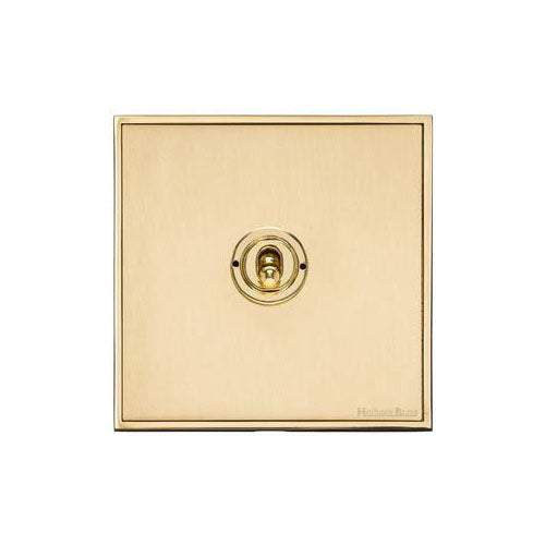 Executive Range-Satin Brass-1 Gang Intermediate Dolly Switch (20 Amp)