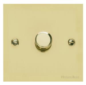 Richmond Elite Range Satin Brass Switches & Sockets, LP44 - 1 Gang Dimmer 400 watts (Compatible with halogen/ incandescent bulbs) by Heritage Brass By M-Marcus