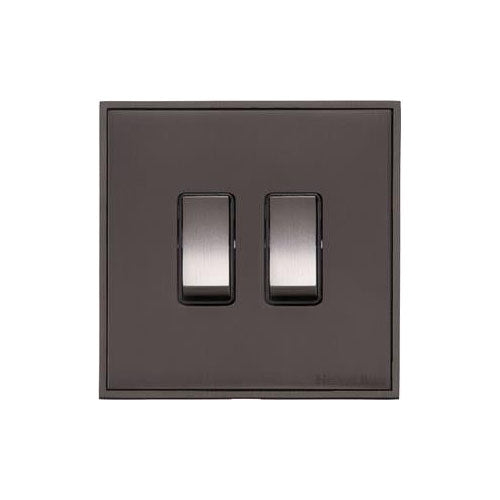 Executive Range-Matt Bronze-2 Gang Switch (10 Amp)