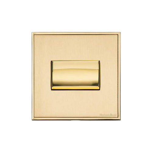 Executive Range-Satin Brass-6 Amp Triple Pole Fan Isolating Switch