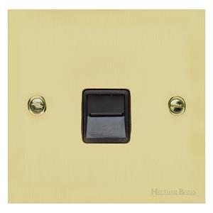 Richmond Elite Range Satin Brass Switches & Sockets, LP44 - 1 Gang Secondary Line Socket by Heritage Brass By M-Marcus