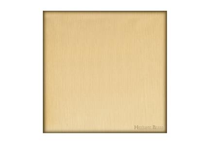 Windsor Range Matt Brass-Single Blank Plate