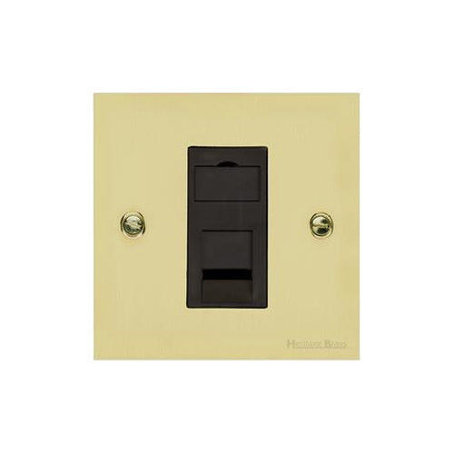 Richmond Elite Range Satin Brass Switches & Sockets, LP44 - 1 Gang RJ45 by Heritage Brass By M-Marcus