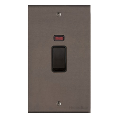 Richmond Elite Range Matt Bronze, LP9 - 45A DP Cooker Switch with Neon (tall plate)