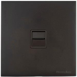 Windsor Range Dark Antique Bronze Switches & Sockets WN95 - 1 Gang Secondary Line Socket by Heritage Brass By M-Marcus